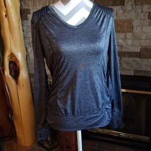 Tangerine stretchy workout top